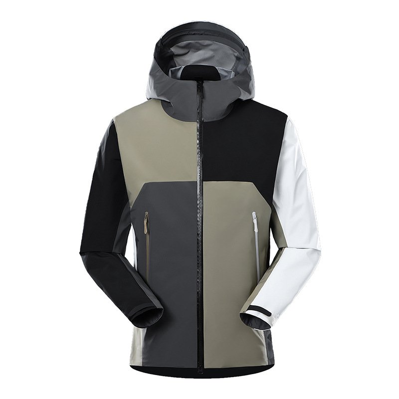 Masive Outdoor Jackets Heat Sealing Jacket Windproof Water Resistant Jacket for Hiking Fishing Travel Outdoor Hard Shell Jacket for Men Breathable Outdoor Jacket for Women